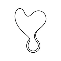 chokes line art on white background