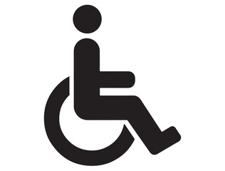  HANDICAP ICON SILHOUETTE