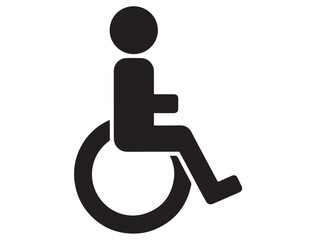  HANDICAP ICON SILHOUETTE