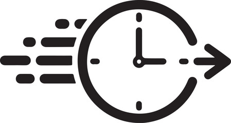 Every second counts in business, a timer or clock face with moving hands symbolizing the deadline-driven nature of the office