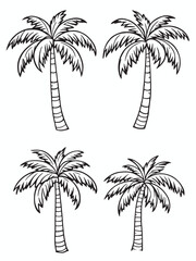 Fototapeta premium Green palm tree .eps