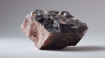 Realistic High-Resolution Product Photo of Raw Rutile &ndash; High-Grade Titanium Ore