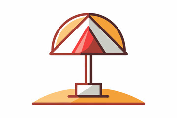 shaded beach umbrella warning