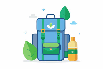 summer hiking backpack refillable bottle