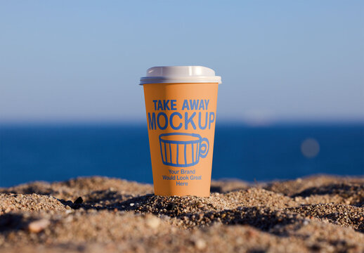 A mockup of a sustainable takeaway cup