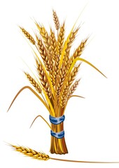 Golden Wheat Sheaf: A Rustic Symbol of Harvest and Abundance