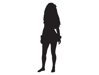 HAWAIIAN GIRL SILHOUETTE