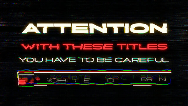 Modern Glitch Title 01