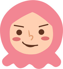 Obraz premium Brave Muslim girl expression 