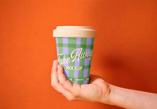 Eco-Friendly Takeaway Cup Mockup