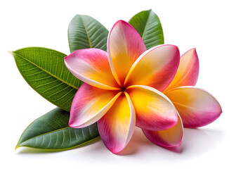 Frangipani Flower Isolated White