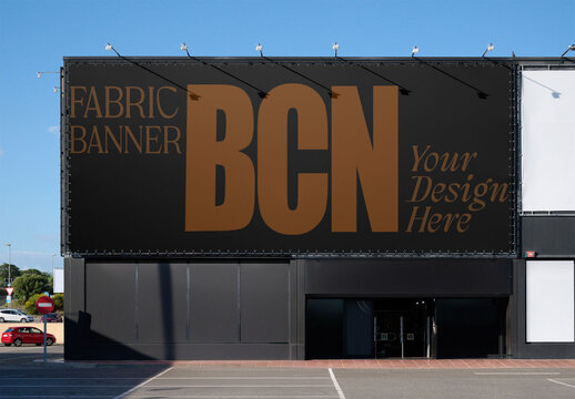 modern business storefront Mockup 