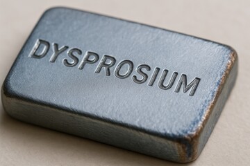 Silvery Dysprosium &ndash; Close-Up of Rare Earth Metal