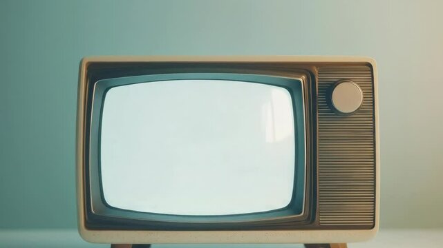 Retro television static transition showing vintage broadcast signal changes over time