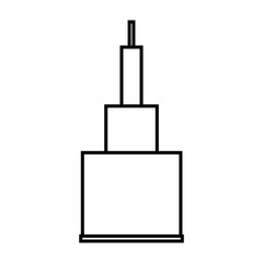Skyscraper icon vector. Building illustration sign. high-rise building symbol. architecture logo.