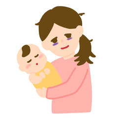 育児に疲れたお母さん