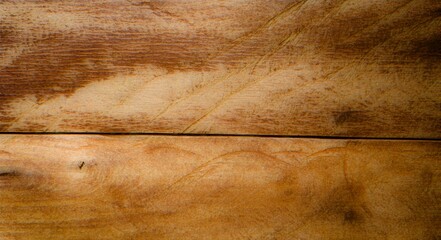 Natural brown wood texture background, showing clear wood grain with grooves and rough surface. Close-up gives a warm, natural feeling. For vintage, minimalist style graphic elements.