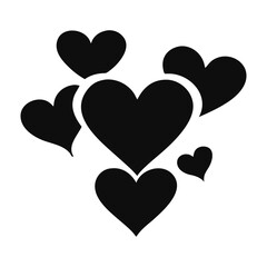 Love silhouette, Heart silhouette, Heart shape