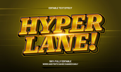 hyper lane editable text effect with a fast and speed text style