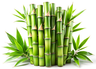 bamboo isolated on white background