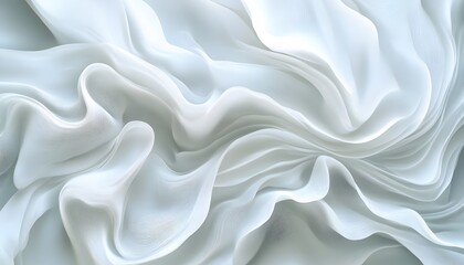 Elegant folds of light gray fabric.