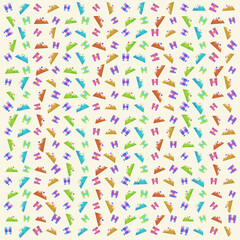 Camping, mountain and binoculars equipment vector pattern, outdoor pattern