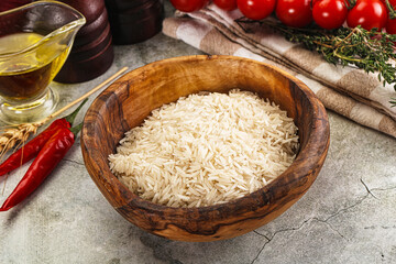 Indian cuisine - raw basmati rice