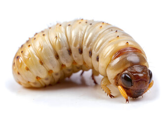 caterpillar on white background