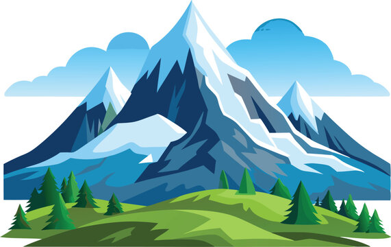 Breathtaking View of the Snow-Capped Swiss Alps with Majestic Mountain Scenery