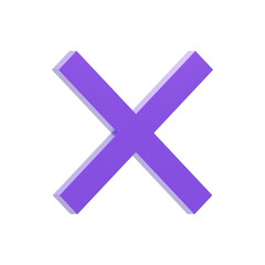 Obraz premium 3D Cancel Icon
