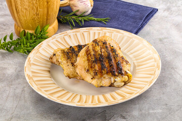 Two Tasty grilled chicken thighs