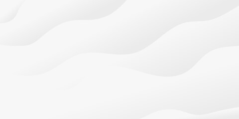 Abstract white and light gray wave modern soft luxury texture with smooth and clean vector subtle background illustration.