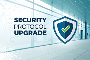 Modern office security protocol upgrade concept