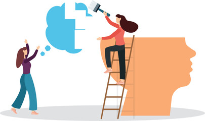 Obraz premium delete or remove opponent opinion, government and politics .