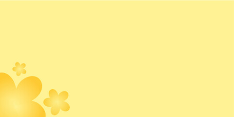 Bright Yellow Floral Background for Spring Design