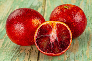 Red sweet juicy orange fruit
