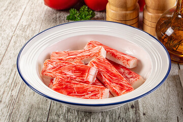 Crab meat sticks - fish surimi