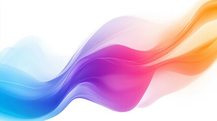 Abstract colorful waves flowing seamlessly.  Vibrant hues of blue, purple, pink, and orange create a dynamic and elegant design.