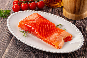 Gourmet salmon red fish fillet