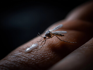 Close-up of hand applying mosquito repellent lotion, emphasizing safety and comfort for outdoor adventures, travel, and everyday use.