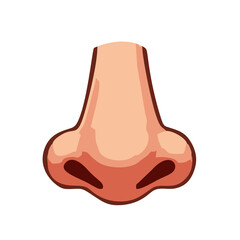 Human Facial Nose Detail Illustration Healthcare Element