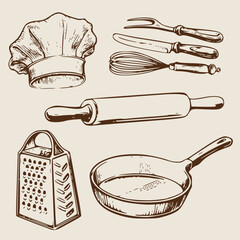 Bakery pattern set,seamless pattern  ,design of bakery-related items like bread, pastries, or baking tools 