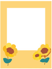 frame with flowers