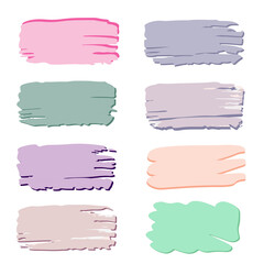 set of watercolor hand drawn elements