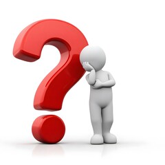 3D question mark icon