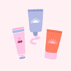 Handdrawn Skincare Element