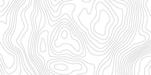 Abstract black and white topographic contours lines of mountains. Topography map art curve drawing. vector illustration. wave Line topography map contour background, background.