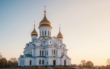 Naklejka premium Holy Pokrovsky Cathedral, Izmail, Ukraine - Majestic Orthodox Architecture