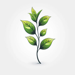 vector green leaves