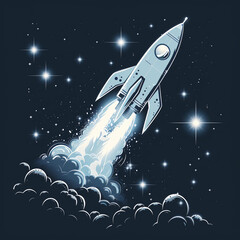 rocket in space